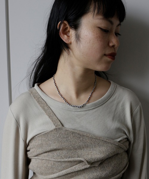 whoseA(フーシー)の「【silver925】GainNecklace/ガインネックレス(ネックレス・レディース・クリア/ブラック/ブルー・FREE)」の11枚目の写真
