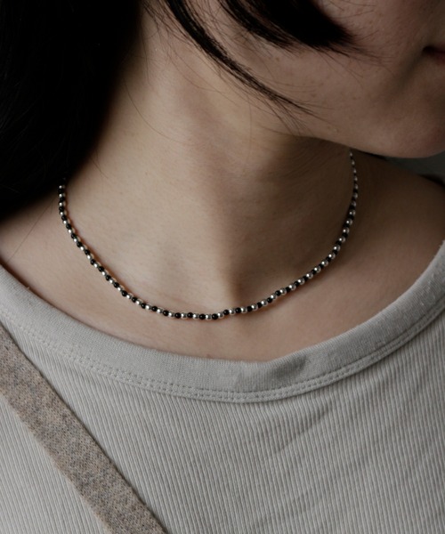 whoseA(フーシー)の「【silver925】GainNecklace/ガインネックレス(ネックレス・レディース・クリア/ブラック/ブルー・FREE)」の8枚目の写真