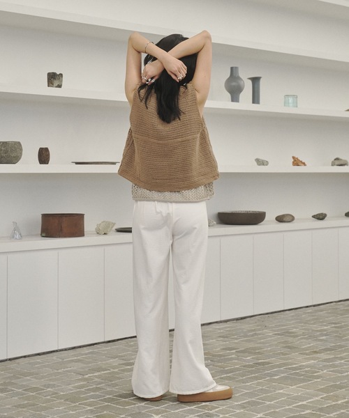 セール】Crochet Lace Vest / クロシェレースベスト（ベスト