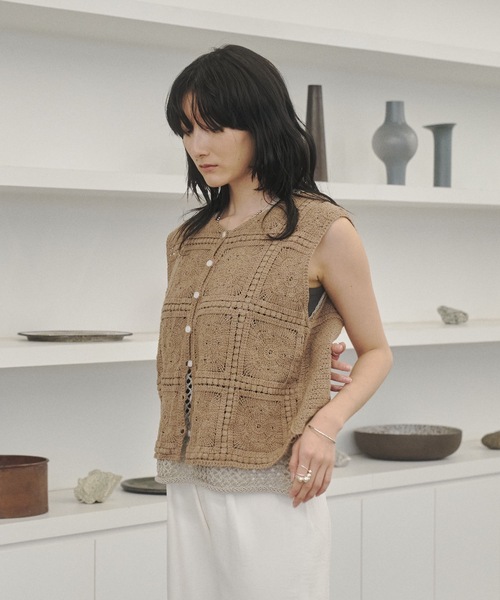 our legacy クロシェ　レース　ベスト Our Legacy レースベストBox Sleeveless Crochet