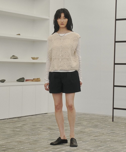 Lutim by u(ルチバイユー)の「Crochet Lace Vest / クロシェレースベスト(ベスト・レディース・ナチュラル/ベージュ・FREE)」の16枚目の写真