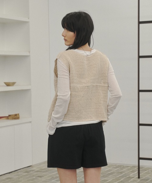 Lutim by u(ルチバイユー)の「Crochet Lace Vest / クロシェレースベスト(ベスト・レディース・ナチュラル/ベージュ・FREE)」の15枚目の写真
