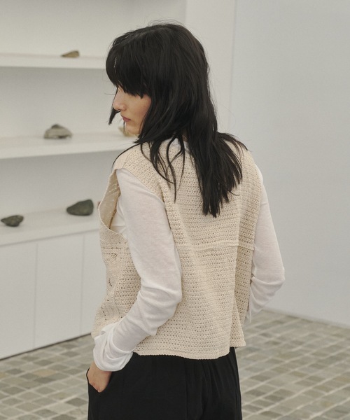 週末sale❣️L'Appartement Lace Vest 黒レースベスト 週末sale❣️L'Appartement Lace Vest 黒レースベスト 週末sale