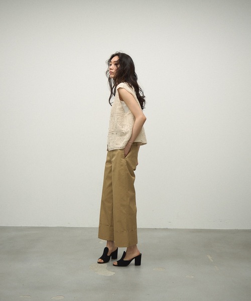週末sale❣️L'Appartement Lace Vest 黒レースベスト Lace Vest / BLACK – &her