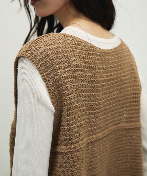 セール】Crochet Lace Vest / クロシェレースベスト（ベスト