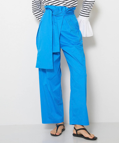 URBAN RESEARCH ROSSO WOMEN(アーバンリサーチ ロッソ)の「Mewl BIGリボンバレルパンツ(その他パンツ・レディース・ブラック/ブルー・FREE)」の1枚目の写真