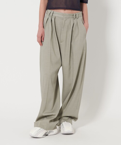 美品　ロク　6　OXFORD TUCK PANTS オックスフォードパンツ　38 6（ロク）の「＜6(ROKU)＞OXFORD TUCK PANTS 2022SS/パンツ