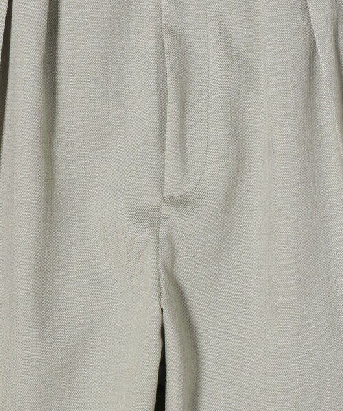 6（ロク）の「＜6(ROKU)＞オックスフォード タック パンツ（スラックス・レディース・ホワイト/ライトグレー・32/34/36/38）」の13枚目の写真