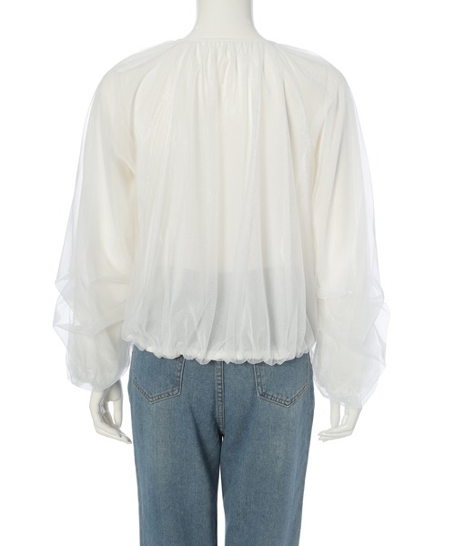 ◆YONFA◆ スモークシアーブルゾンIvory YONFA / スモークシアーブルゾン (ivory)