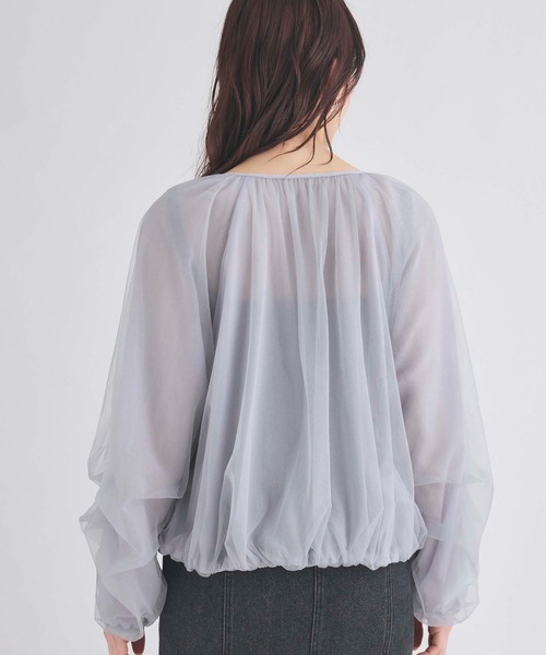 【極美品】qualite カリテ　ラメ　シアー　ブルゾン qualite | ラメシアーニットブルゾン | シャツ – ReLIKE