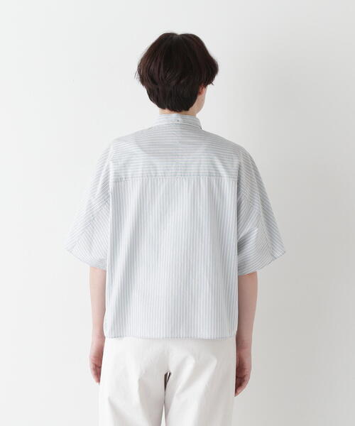human woman（ヒューマンウーマン）の「◆ストライプローンカレンダードルマンボザムシャツ（シャツ/ブラウス・レディース・ピンク系その他3/ブルー系その他3/チャコールグレー・MEDIUM）」の13枚目の写真