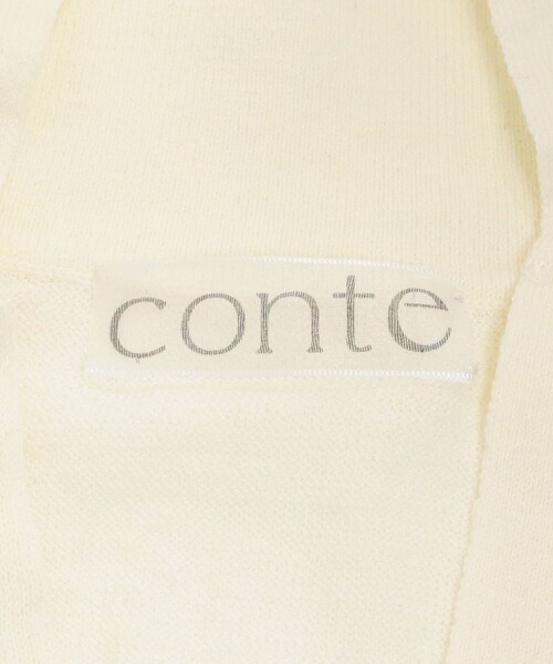 完売！入手困難！ conte コンテ スキッパー ニット シアー オフ