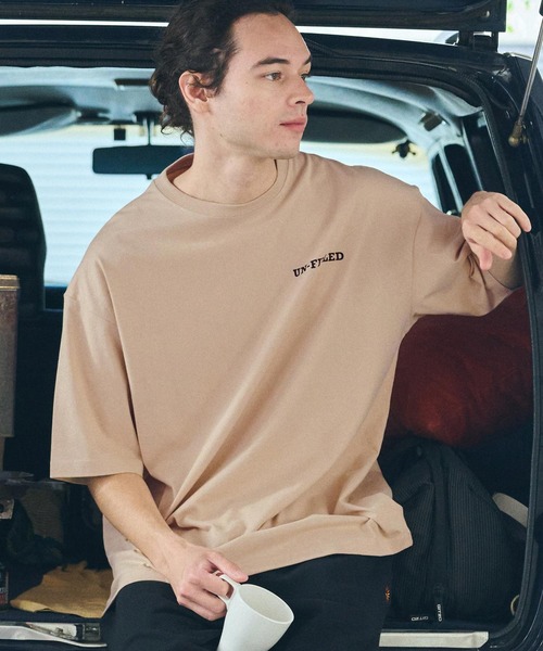 UN-FILLED(アンフィルド)の「mt9702- 90s U.F RACING TEAM T-SHIRT Tシャツ(Tシャツ/カットソー・メンズ・ミックスグレー/ホワイト/サンドベージュ・M/L/XL)」の4枚目の写真