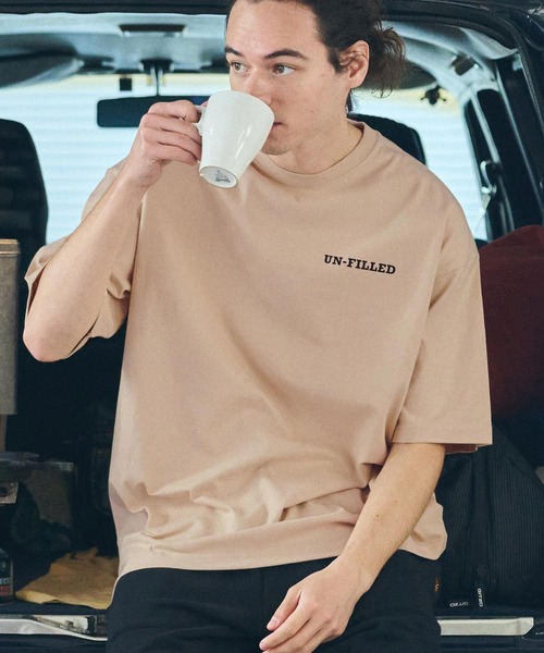UN-FILLED(アンフィルド)の「mt9702- 90s U.F RACING TEAM T-SHIRT Tシャツ(Tシャツ/カットソー・メンズ・ミックスグレー/ホワイト/サンドベージュ・M/L/XL)」の5枚目の写真