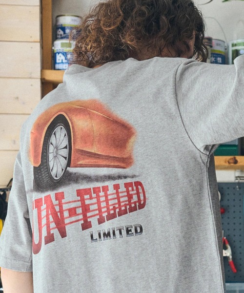 UN-FILLED(アンフィルド)の「mt9702- 90s U.F RACING TEAM T-SHIRT Tシャツ(Tシャツ/カットソー・メンズ・ミックスグレー/ホワイト/サンドベージュ・M/L/XL)」の9枚目の写真