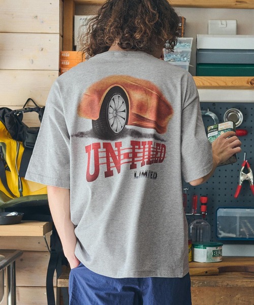 UN-FILLED(アンフィルド)の「mt9702- 90s U.F RACING TEAM T-SHIRT Tシャツ(Tシャツ/カットソー・メンズ・ミックスグレー/ホワイト/サンドベージュ・M/L/XL)」の10枚目の写真