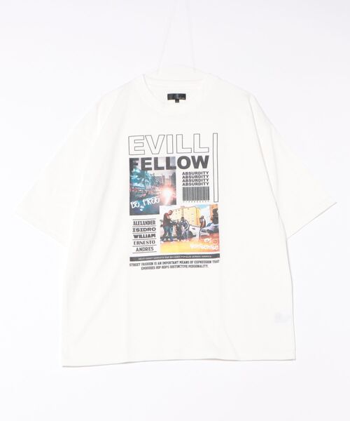 ZIP FIVE（ジップファイブ）の「ストリートグラフィックTEE(M1)（Tシャツ/カットソー・メンズ・オートミール/ブラック系1/ブラック系2/ホワイト系1/ホワイト系2・MEDIUM/LARGE/X-LARGE）」の2枚目の写真