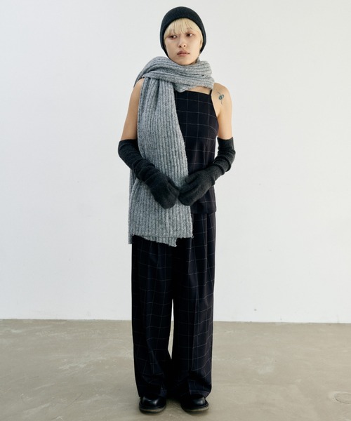 lit(リット)の「Check Double Tuck Pants(スラックス・レディース・ブラック/マスタード・36/38)」の14枚目の写真