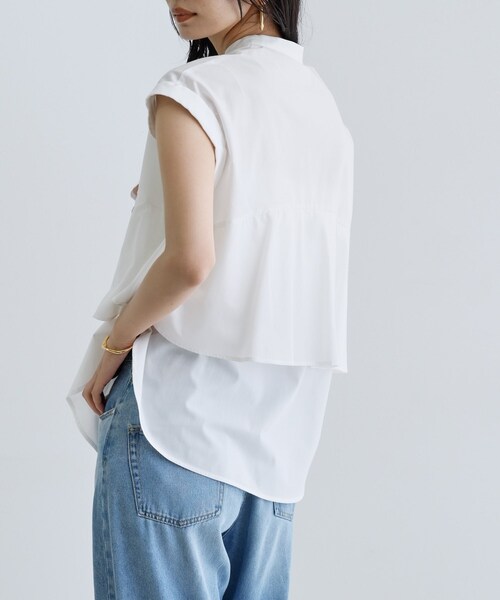 2WAYペプラムシャツ セール】2WAYペプラムシャツ（シャツ/ブラウス）｜GALLEST