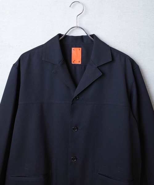 KATO`（カトー）の「【KATO'/カトー】232 ウール ツイル ジャケット KJ2333871（テーラードジャケット・メンズ・ネイビー/グレー・MEDIUM/LARGE/SMALL）」の3枚目の写真