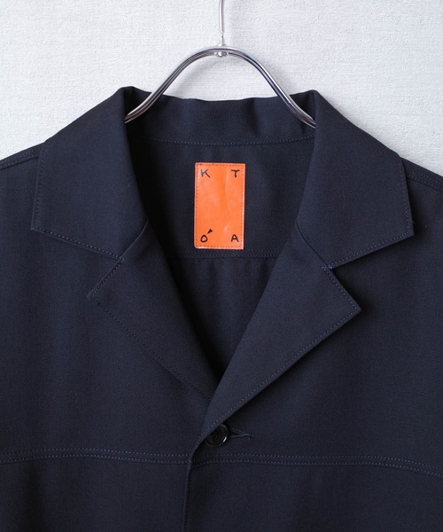 KATO`（カトー）の「【KATO'/カトー】232 ウール ツイル ジャケット KJ2333871（テーラードジャケット・メンズ・ネイビー/グレー・MEDIUM/LARGE/SMALL）」の4枚目の写真