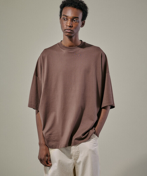 handvaerk | 60/2 ビッグクルーネックTシャツ SOLID MEN（T