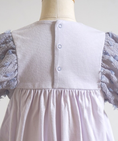 Hoppetta（ホッペッタ）の「【Hoppetta(ホッペッタ)】ポンポンロンパース 70cm・80cm（ロンパース・キッズ・ラベンダー/イエロー/ホワイト・80ｃｍ/70cm）」の18枚目の写真