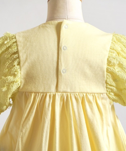 Hoppetta（ホッペッタ）の「【Hoppetta(ホッペッタ)】ポンポンロンパース 70cm・80cm（ロンパース・キッズ・ラベンダー/イエロー/ホワイト・80ｃｍ/70cm）」の10枚目の写真