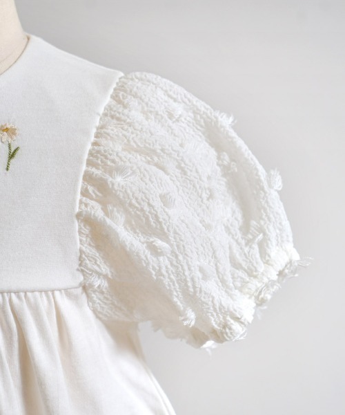 Hoppetta（ホッペッタ）の「【Hoppetta(ホッペッタ)】ポンポンロンパース 70cm・80cm（ロンパース・キッズ・ラベンダー/イエロー/ホワイト・80ｃｍ/70cm）」の5枚目の写真