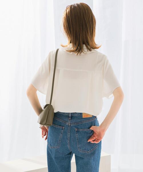 URBAN RESEARCH ROSSO WOMEN(アーバンリサーチ ロッソ)の「フリルデザイン5分袖シャツブラウス(シャツ/ブラウス・レディース・ブラック/イエロー/ホワイト・FREE)」の14枚目の写真