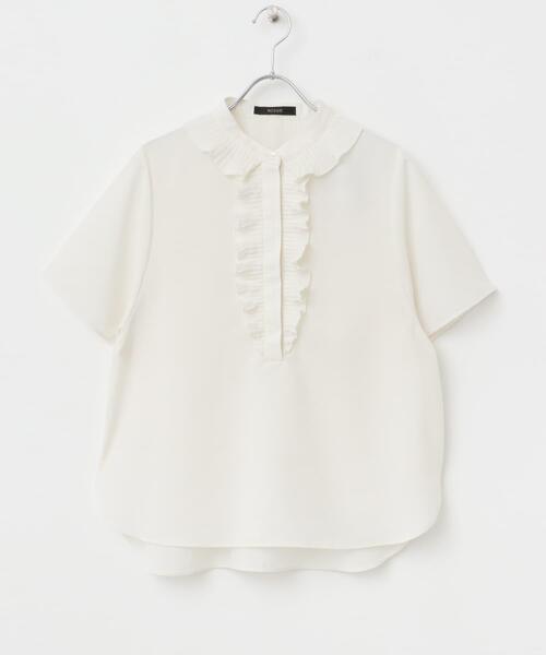 URBAN RESEARCH ROSSO WOMEN(アーバンリサーチ ロッソ)の「フリルデザイン5分袖シャツブラウス(シャツ/ブラウス・レディース・ブラック/イエロー/ホワイト・FREE)」の21枚目の写真