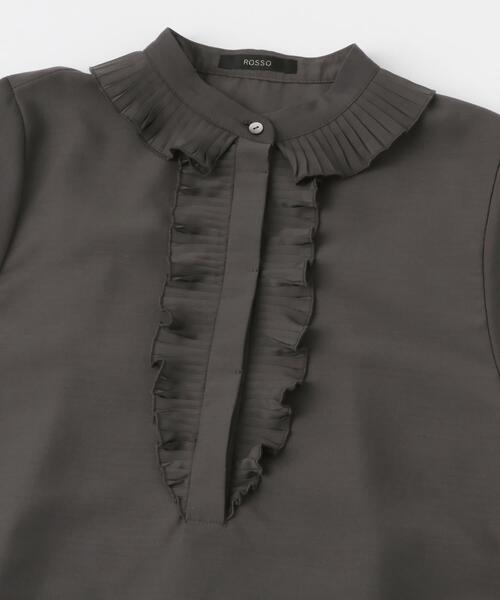 URBAN RESEARCH ROSSO WOMEN(アーバンリサーチ ロッソ)の「フリルデザイン5分袖シャツブラウス(シャツ/ブラウス・レディース・ブラック/イエロー/ホワイト・FREE)」の8枚目の写真