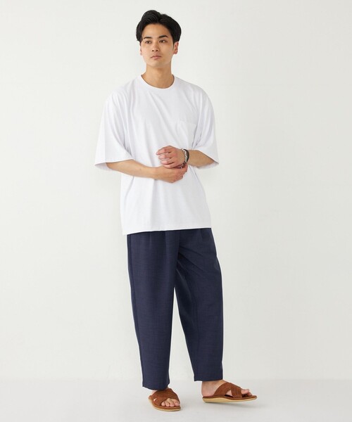 SHIPS Colors(シップス カラーズ)の「SHIPS Colors:〈洗濯機可能〉ポリトロ ワイド テーパード パンツ(その他パンツ・メンズ・ブルー/ブラック/ライトグレー/ネイビー/ブラウン・MEDIUM/LARGE/X-LARGE)」の10枚目の写真