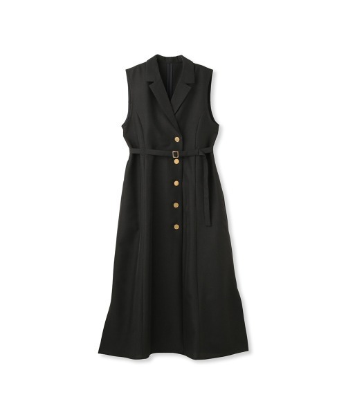 QUEENS COURT（クイーンズコート）の「リネンライクシャンブレージレワンピース≪手洗い可能≫（ワンピース・レディース・ネイビー/ベージュ/ライトグレー・M）」の22枚目の写真