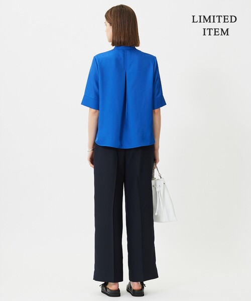 ICB(アイシービー)の「シルキーツイル 半袖クロップドシャツ(シャツ/ブラウス・レディース・ネイビー系/ブルー系/スカイブルー系/グレー系/アイボリー系・48/46/44/42/40)」の16枚目の写真