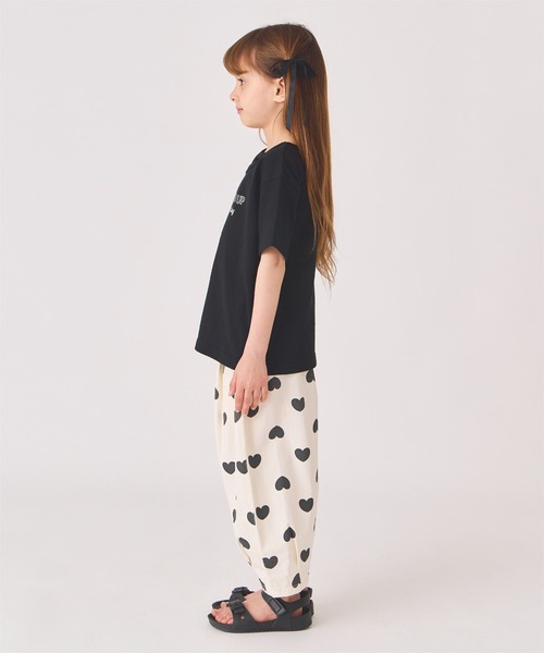 ever closet（エバークローゼット）の「クロスデザインTシャツ（Tシャツ/カットソー・キッズ・グリーン系その他2/グリーン系その他3/サーモンピンク/ブラック/パープル系その他3/オフホワイト・90cm/100cm/110cm/120cm/130cm/140cm）」の9枚目の写真