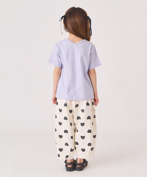 ever closet（エバークローゼット）の「クロスデザインTシャツ（Tシャツ/カットソー・キッズ・グリーン系その他2/グリーン系その他3/サーモンピンク/ブラック/パープル系その他3/オフホワイト・90cm/100cm/110cm/120cm/130cm/140cm）」の12枚目の写真