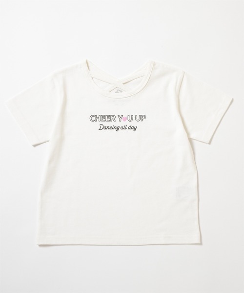 ever closet（エバークローゼット）の「クロスデザインTシャツ（Tシャツ/カットソー・キッズ・グリーン系その他2/グリーン系その他3/サーモンピンク/ブラック/パープル系その他3/オフホワイト・90cm/100cm/110cm/120cm/130cm/140cm）」の14枚目の写真