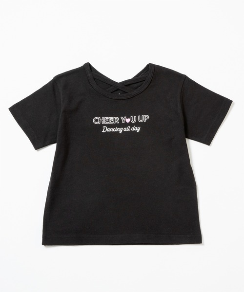 ever closet（エバークローゼット）の「クロスデザインTシャツ（Tシャツ/カットソー・キッズ・グリーン系その他2/グリーン系その他3/サーモンピンク/ブラック/パープル系その他3/オフホワイト・90cm/100cm/110cm/120cm/130cm/140cm）」の15枚目の写真