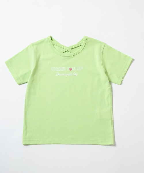 ever closet（エバークローゼット）の「クロスデザインTシャツ（Tシャツ/カットソー・キッズ・グリーン系その他2/グリーン系その他3/サーモンピンク/ブラック/パープル系その他3/オフホワイト・90cm/100cm/110cm/120cm/130cm/140cm）」の16枚目の写真
