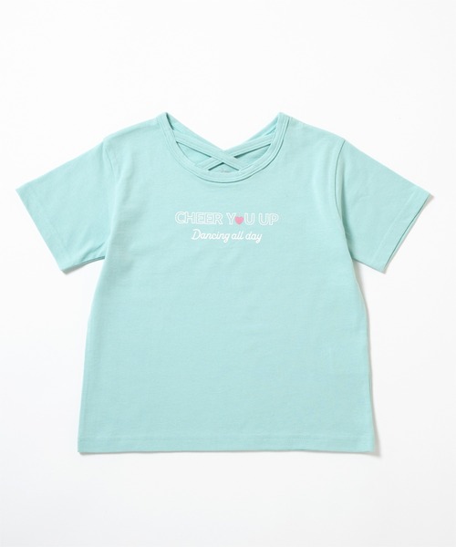 ever closet（エバークローゼット）の「クロスデザインTシャツ（Tシャツ/カットソー・キッズ・グリーン系その他2/グリーン系その他3/サーモンピンク/ブラック/パープル系その他3/オフホワイト・90cm/100cm/110cm/120cm/130cm/140cm）」の17枚目の写真