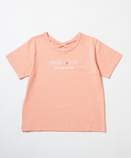 ever closet（エバークローゼット）の「クロスデザインTシャツ（Tシャツ/カットソー・キッズ・グリーン系その他2/グリーン系その他3/サーモンピンク/ブラック/パープル系その他3/オフホワイト・90cm/100cm/110cm/120cm/130cm/140cm）」の19枚目の写真