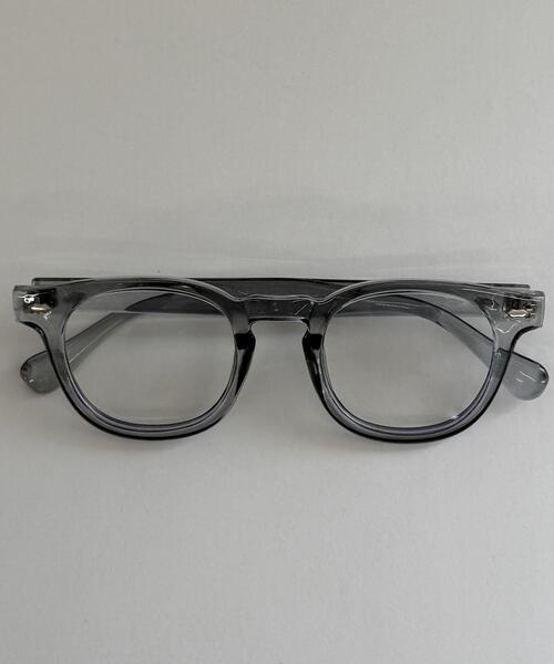 WEGO（ウィゴー）の「WEGO/ボストンクリアレンズアイウェア（サングラス・レディース・ブラウン/ブラック/グレー・FREE）」の3枚目の写真