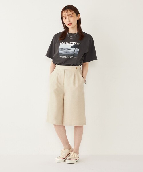 SHIPS Colors(シップス カラーズ)の「SHIPS Colors:〈手洗い可能〉リネンミックス ラメ ショーツ(その他パンツ・レディース・ナチュラル/グレー・SMALL/MEDIUM)」の17枚目の写真