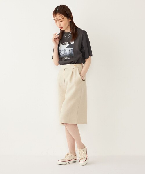SHIPS Colors(シップス カラーズ)の「SHIPS Colors:〈手洗い可能〉リネンミックス ラメ ショーツ(その他パンツ・レディース・ナチュラル/グレー・SMALL/MEDIUM)」の16枚目の写真