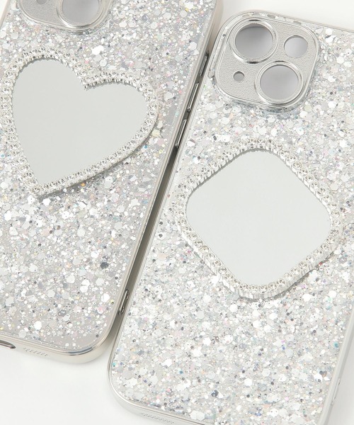 ミラー付きiPhone15ケース[tiny tiny(ティニーティニー