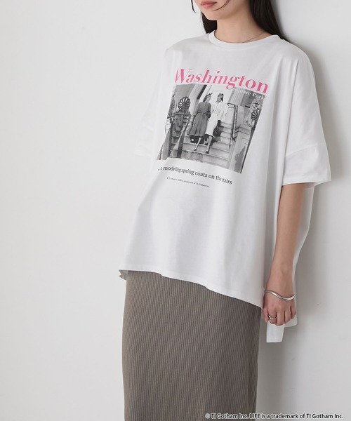 GOOD ROCK SPEED(グッドロックスピード)の「【forksy.】【GOOD ROCK SPEED】グッドロックスピード別注 LIFE PICTURE COLLECTION フォトアソート ドロップショルダーTシャツ(Tシャツ/カットソー・レディース・アッシュグレー/ホワイト・FREE)」の6枚目の写真