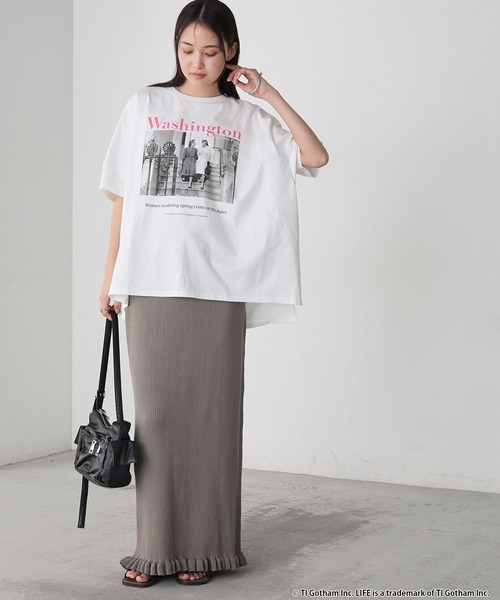 GOOD ROCK SPEED(グッドロックスピード)の「【forksy.】【GOOD ROCK SPEED】グッドロックスピード別注 LIFE PICTURE COLLECTION フォトアソート ドロップショルダーTシャツ(Tシャツ/カットソー・レディース・アッシュグレー/ホワイト・FREE)」の12枚目の写真
