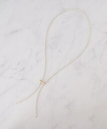 INDIVI | パール調ボウタイネックレス(ネックレス)