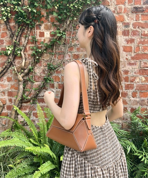 etre loin（エトルワン）の「Gingham check back open dress（ワンピース・レディース・ブラック/ライトグレー/ブラウン・M）」の22枚目の写真